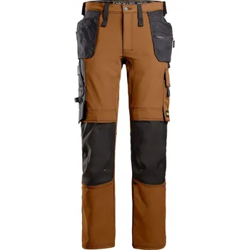 Pracovní obuv PRACOVNÍ KALHOTY BOZP FULL STRETCH S KAPSY NA NÁŘADÍ SNICKERS 6271 (HNĚDÉ 50)