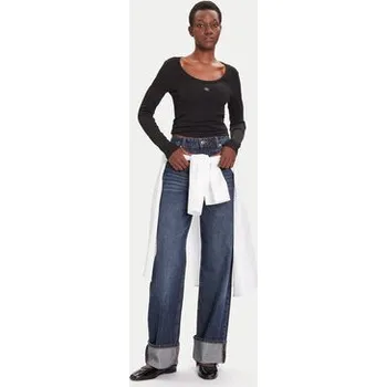 Calvin Klein Jeans Halenka LV047D218G Černá Slim Fit XXL