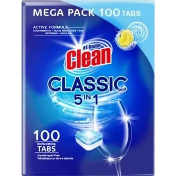 Tableta do myčky At Home Clean 5in1 Mega Pack - 100ks Lemon - tablety do myčky IDDRZEX07570
