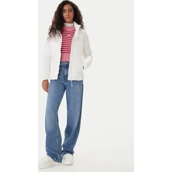 Tommy Jeans Vatovaná bunda DW0DW21618 Bílá Slim Fit XXS