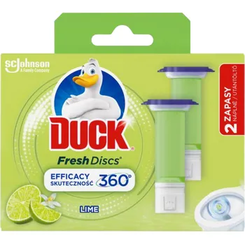 WC čistič Duck WC blok Fresh Discs Limetka, 2× 36 ml IDDRZEX13081