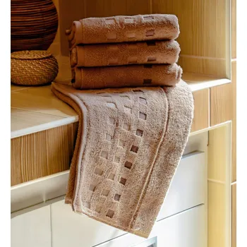 Ručník Mikrofroté osuška ZORA, světle hnědá, 70x140cm