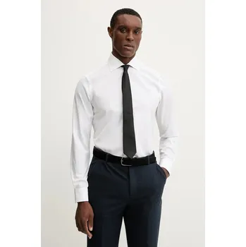 Pánská košile Bavlněná košile Paul Smith bílá barva, slim, s klasickým límcem, M1R-790Y-M00050 M1R.790Y.M00050 00X, vel. 16