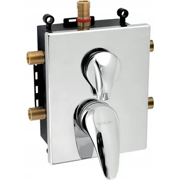 Vodovodní baterie Nástěnná vanová baterie NOVASERVIS stříbrná