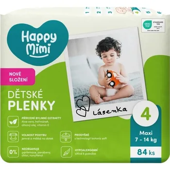 Plenkové kalhoty Happy Mimi Dětské plenky JUMBO 4 Maxi, 84 ks