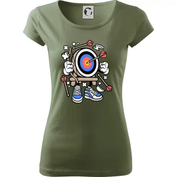 Dámské tričko Lukostřelba komiks - Dámské triko Pure - 2XL ( Khaki )