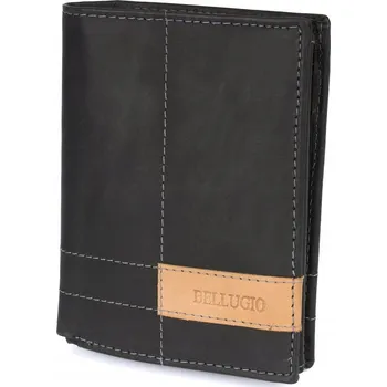 Bellugio pánská peněženka z pravé kůže černá - muž
