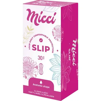 Menstruační vložka Micci Slip slipové vložky intimky, 30 ks IDDRZEX12625