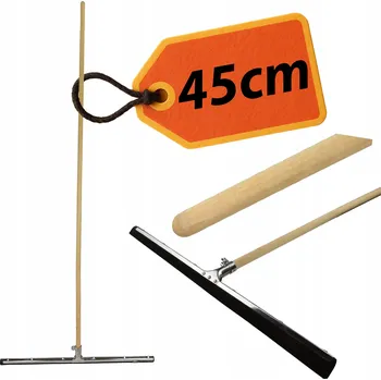 Stěrka na vodu 45 cm gumová + tyč 120 cm - gumová stěrka na podlahu