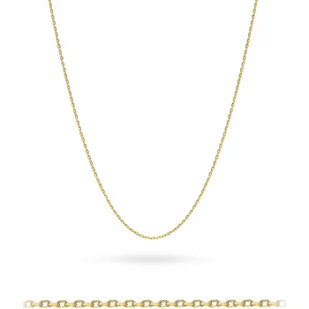 Řetízek POSTŘÍBŘENÝ POZLÁCENÝ dámský ŘETÍZEK Ag ryzost 925 Vzor Ankier, délka 42 cm