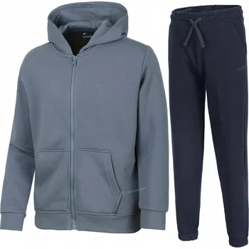 Chlapecká mikina 4F CHLAPECKÁ TEPLÁKOVKA KOMPLET ROZEPÍNACÍ MIKINA KALHOTY / vel 152