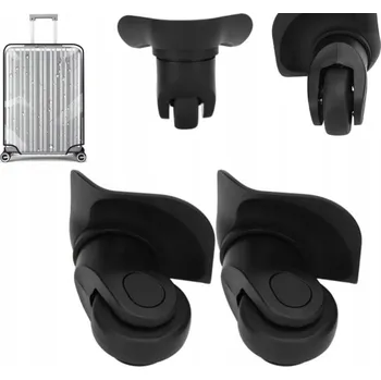 Kolečko ke kufru sada 2 ks černé plast