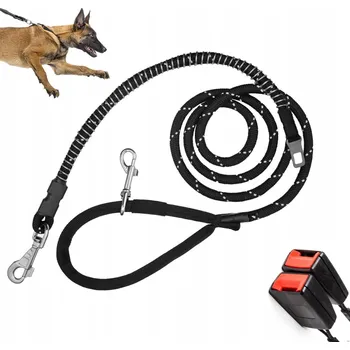 Vodítko pro psa Vodítko s tlumičem TRÉNINKOVÁ + AUTOMOBILOVÁ 2v1 POLSKÁ INOVACE 2 m MAXI