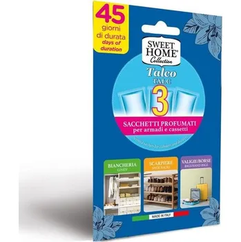 Osvěžovač vzduchu Sweet Home univerzální parfémované sáčky Talco 3ks IDDRZEX05517