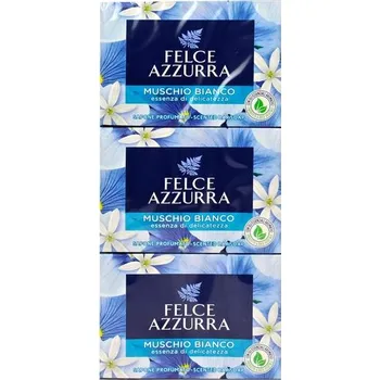Koupelová kosmetika Felce Azzurra soap 3x100g Muschio Bianco - tuhé mýdlo IDDRZEX13184
