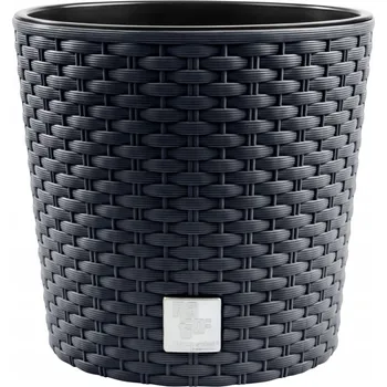 Květináč Květináč plast šedý Prosperplast 30 cm x 30 cm x 27 cm