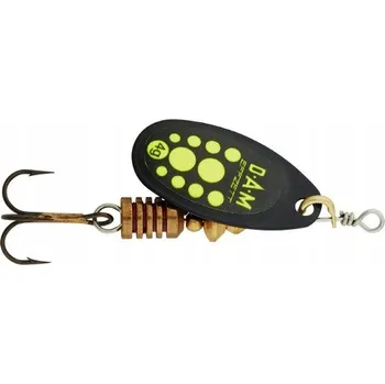 Umělá nástraha Dam Effzett Rotačka Standard Spinner 12g Black Yellow