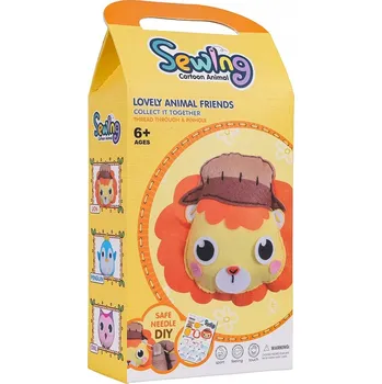 kreativní sada Kreativní sada Vyrob si svého plyšáka - Vyšívanka Lev k ušití