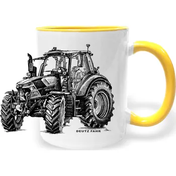 Hrnek - traktor Deutz-Fahr Barva: Žlutá