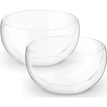 Misky / Termické salátové misky s dvojitými skleněnými stěnami TADAR SUBLIME 2 ks.