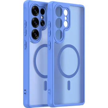 Pouzdro na mobilní telefon Techsuit HaloFrost II MagSafe pro Samsung Galaxy S25 Ultra nebesky modrá