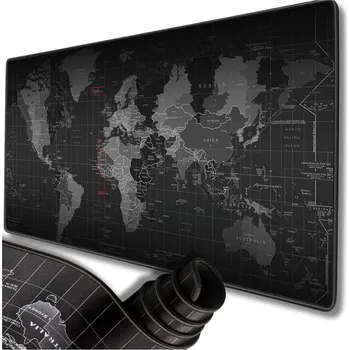 Podložka pod myš XXL herní stolní podložka pod myš s mapou světa