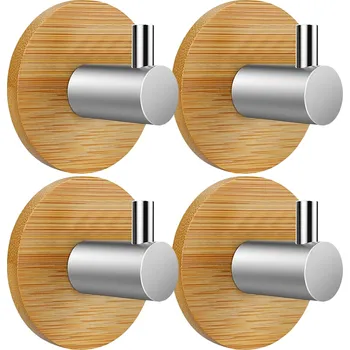 Věšák Camerazar Sada samolepicích dřevěných nástěnných háčků