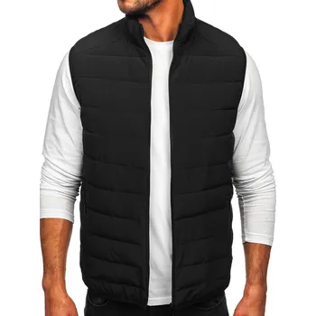 Pánská bunda Černá pánská prošívaná vesta Bolf 31M5060 - 2XL/56