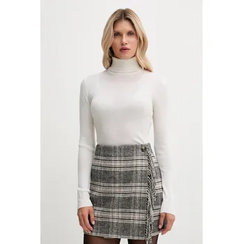 Dámský svetr Vlněný svetr Joop! dámský, béžová barva, s golfem, 30049422 01X, vel. 40