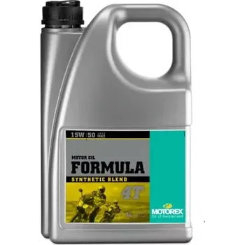 Motorový olej Moderní polosyntetický kvalitní motorový olej pro 4-taktní motocykly MOTOREX FORMULA 4T 15W/50 balení 4 litry (motorový olej pro motocykl)