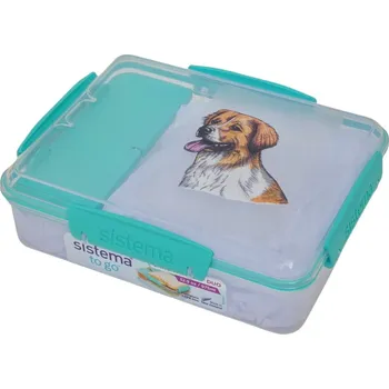 Dóza na potraviny Svačinový box Sistema - český horský pes (objem 975 ml)