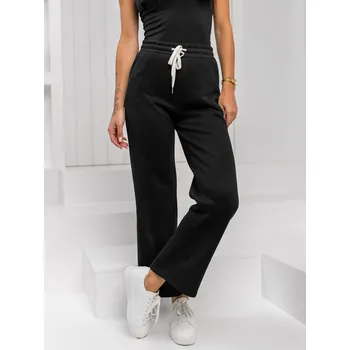 Dámské kalhoty Černé dámské tepláky wide leg Bolf W5213 - L/XL