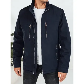 Dstreet Modrá prošívaná pánská bunda pro přechodné období