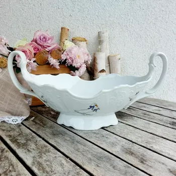 BERNADOTTE mísa na ovoce se 2 uchy 900 ml, husy, Thun 1794 (Porcelánová mísa 2. jakost)