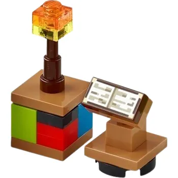 Stavebnice LEGO LEGO® MINECRAFT ČTECÍ PULT, KNIHOVNA A LOUČ