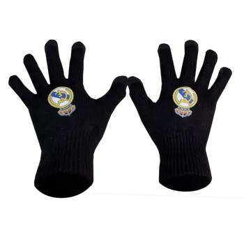 Čepice Numberoplus Premium dětské pletené rukavice - Real Madrid Barva: Černá