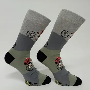 Pánské ponožky české ponožky TREPON BIKING šedé pro cyklisty velikosti ponožek: 28-31 ( EUR vel. 42-46)