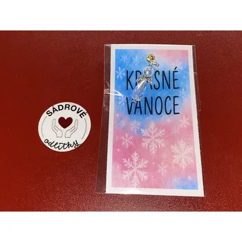 HandMade by VeJa Dárková karta - Krásné Vánoce (vločky)