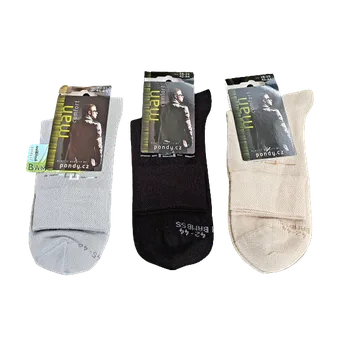 Pánské ponožky Pondy Pánské ponožky snížený lem - bambus Barva: Černá, Velikost: 26/27 (39-41)