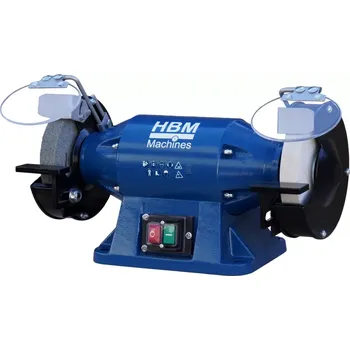 stolní bruska Stolní litinová bruska, 2 koutouče 150 mm, 16 kg (HBM Machines)