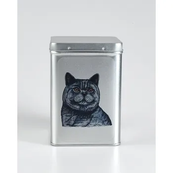 Dóza na potraviny Plechová dóza - britská kočka (objem 1,5 l)