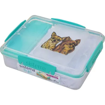 Dóza na potraviny Svačinový box Sistema - 2 čivavy (objem 975 ml)