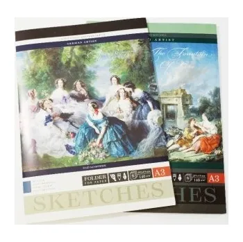 Umělecké papíry pro sketch Fresh, formát A3, 8listů, 140g, profi série