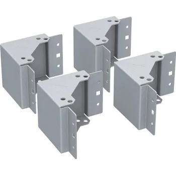 Rozvaděč Solarix univerzální sada rohů podstavců výšky 100mm vč. montážní sady, RAL7035