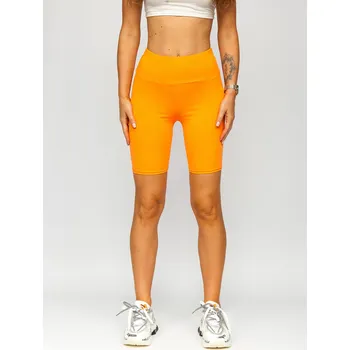 Dámské legíny Oranžové dámské proužkované kratké leginy Bolf 5YY734 - L/XL