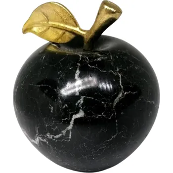 Jablko velké z black onyxu 7x7,5 cm