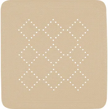 Protiskluzová podložka Spirella protiskluzová podložka do sprchy ALASKA, béžová, PVC, 55 x 55 cm