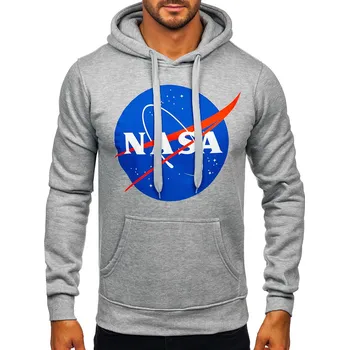 Pánská mikina Šedá pánská mikina s kapucí a potiskem anorak Bolf 14602 - XL