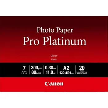 Fotopapír Canon fotopapír PT-101 Platinum A2 20 listů