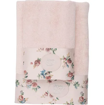 Soft Cotton Osuška a ručník ROSELAND v dárkovém balení, 550 g / m², Bavlna 100%